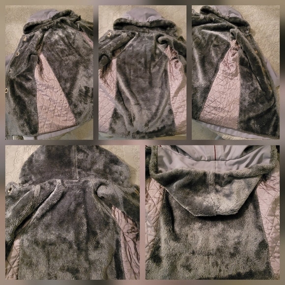 Vintage Union-Made Women's Hooded Faux Fur Parka Car Coat - Picture 5 of 11